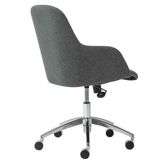 Minna Dark Gray Low Back Swivel Office Chair