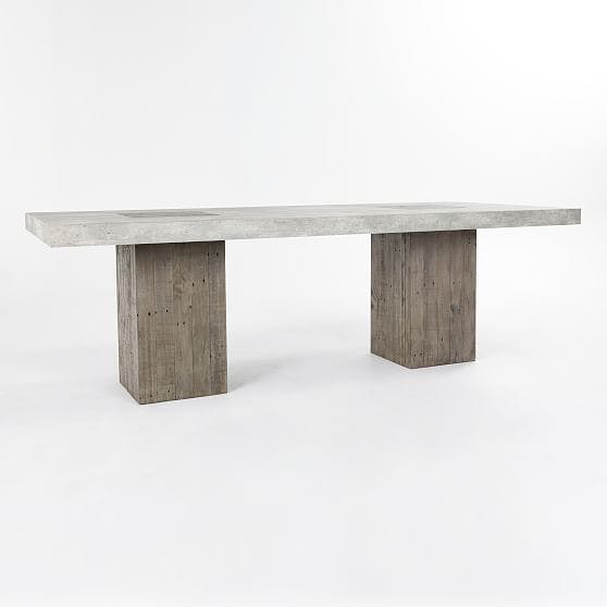 Two-Toned Reclaimed Wood Rectangle Dining Table (94")