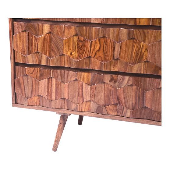 Modern Geo Wood 6-Drawer Dresser (63")