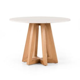 Fanned Base Round Dining Table (42"- 55")