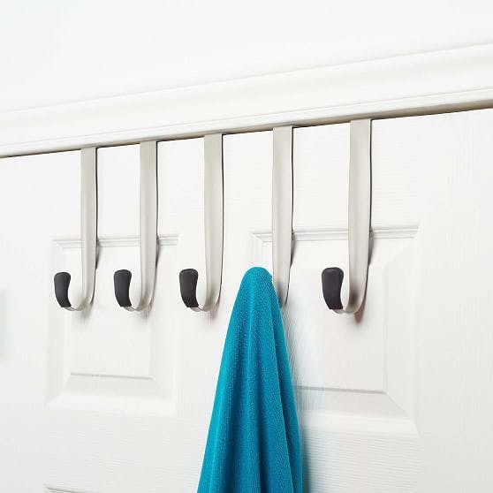 Schnook Over-the-Door Black Multi-Hook Hanger