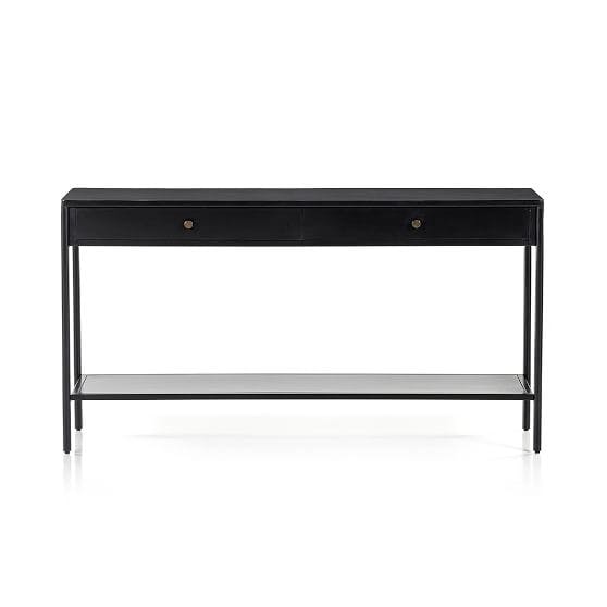 Bronzed Iron Console Table (57")