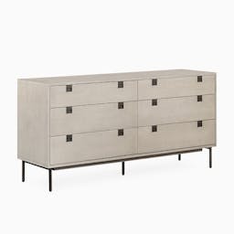 Iron & Acacia 6-Drawer Dresser (62")