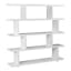 Annora Mid-Century Modern Wide White Bookcase