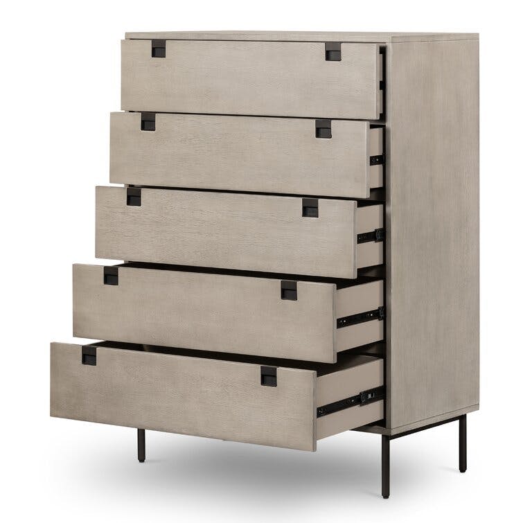 Squared Handle 36" 5-Drawer Dresser