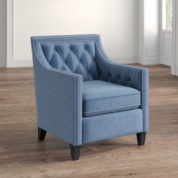 Avignon Marine Blue Upholstered Armchair