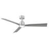 52" Smart Home Compatible 3 Blade Smart Ceiling Fan with Remote