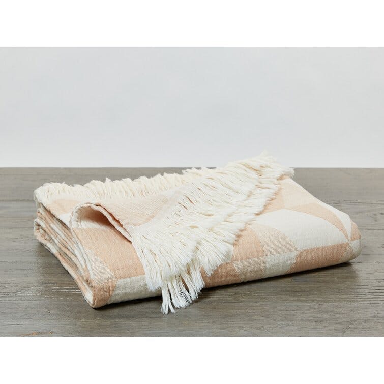 Pismo 100% Cotton Woven Organic Throw Blanket