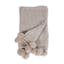 Oulu Natural Knitted Throw Blanket