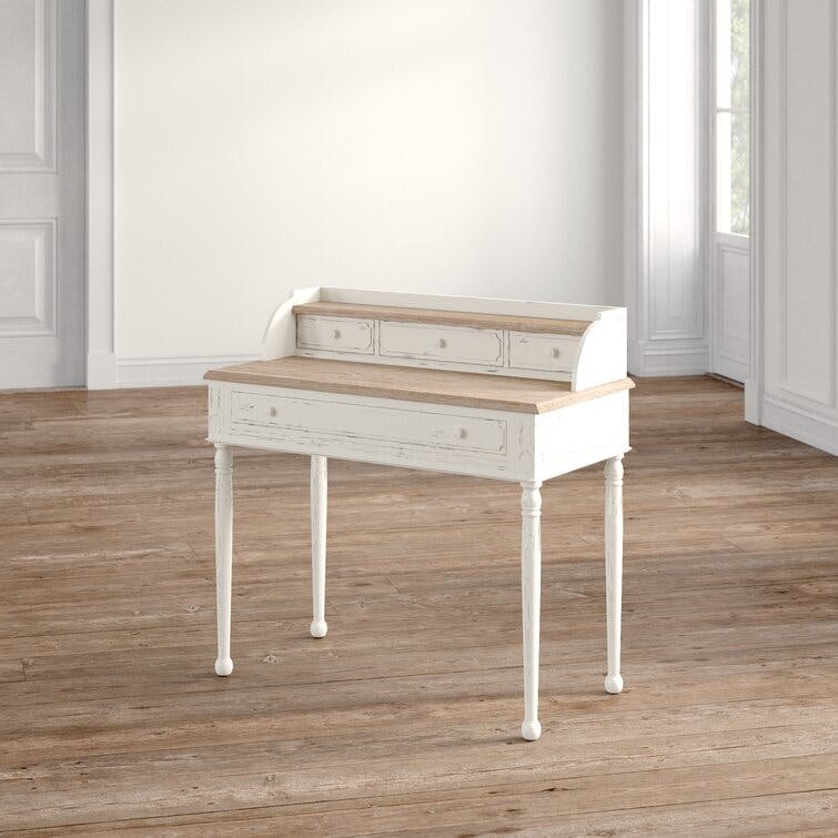 Patnode 39.25" Unfinished Traditional French Accent Desk