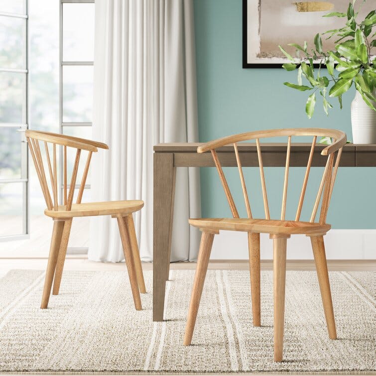 Sheffield Spindle Solid Wood Side Chair Set