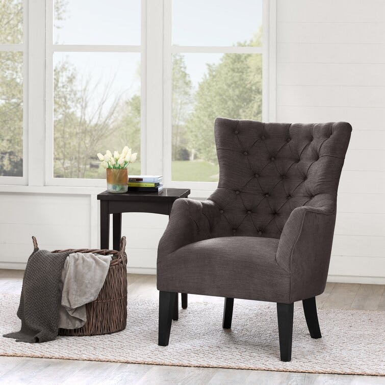 Tufted Wingback Accent Chair