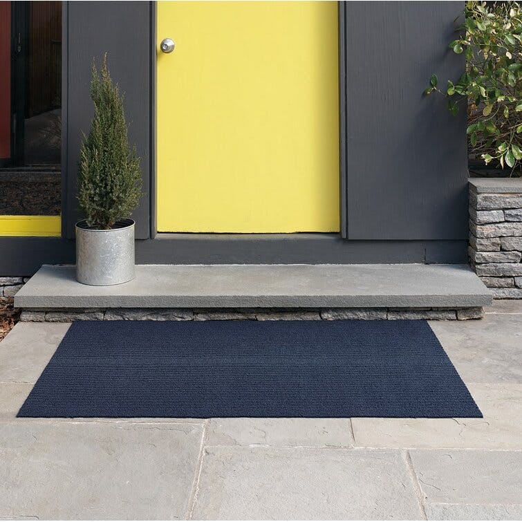 Chilewich ® Blue Stripe Woven Floormat 24"x72"