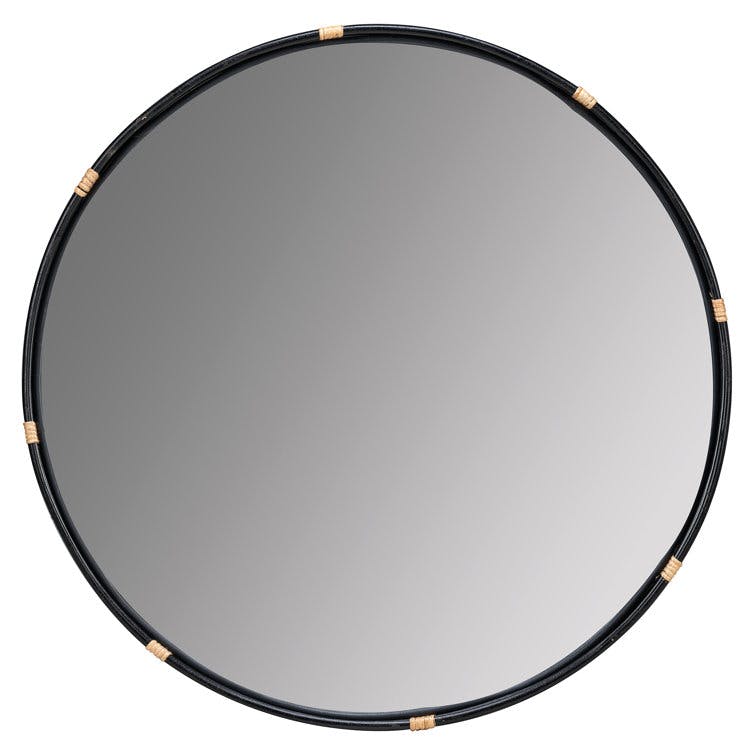 Adaline Round Mirror - Black