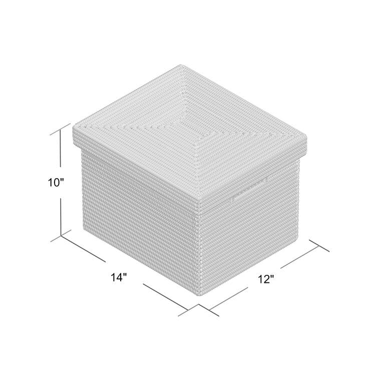 Storage Box with Lid - Flat File Organizer