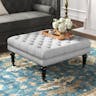 Isabelle Square Tufted Ottoman - Linon