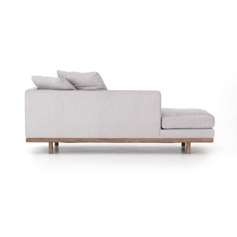 Sarah Right-Facing Grey Performance Chaise Lounge