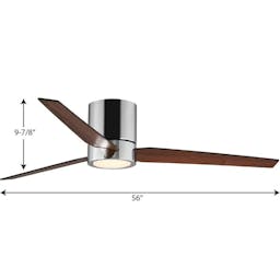 Goren 56" 3 - Blade LED Standard Ceiling Fan with Remote Control and Light Kit Included