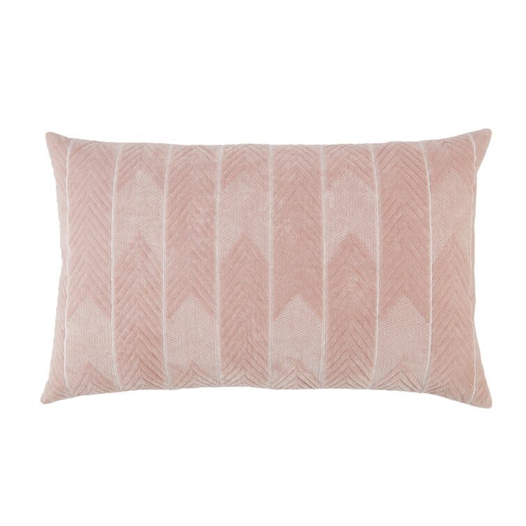 Floretta Embroidered Cotton Throw Pillow