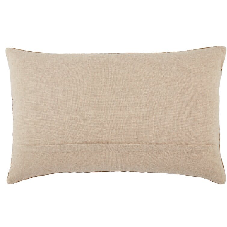 Phoebe Embroidered Cotton Lumbar Rectangular Throw Pillow