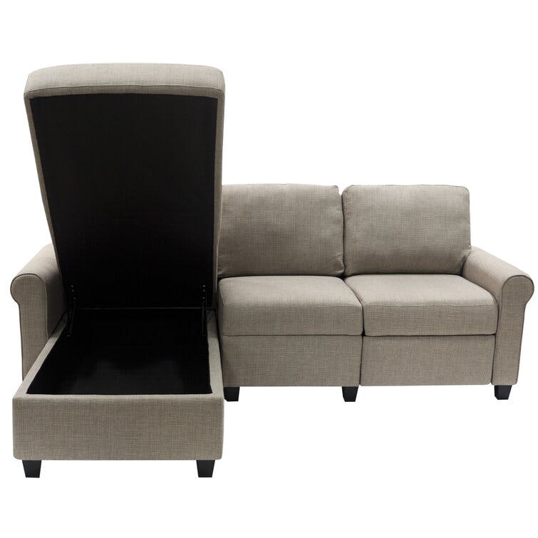 Serta Copenhagen Reclining Sectional Sofa with Storage Chaise