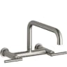 Purist® Two-Hole Wall-Mount Bridge Kitchen Sink Faucet With 13-7/8" Spout