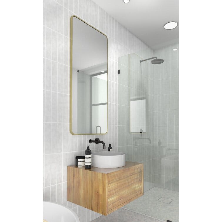 Arbrielle Radius Corner Modern & Contemporary Bathroom/Vanity Mirror