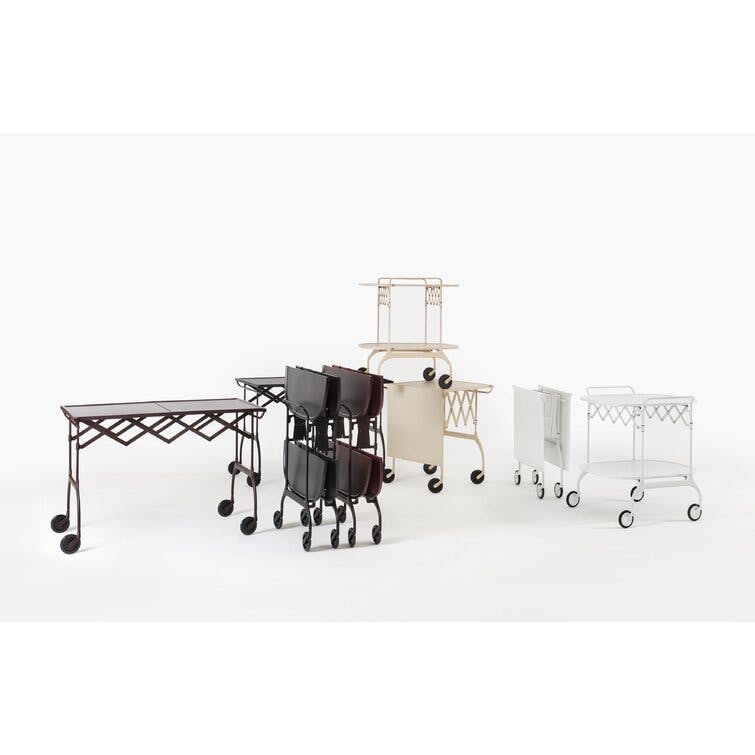 Battista Folding Trolley Table by Antonio Citterio with Oliver Löw