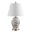 Eldredge 22" Gray/White Chinoiserie LED Table Lamp