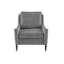 Crispin Wide Arm Grey Velvet Lounge Chair