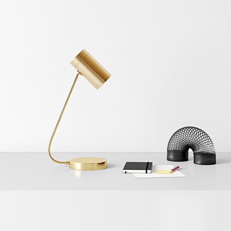 Darby 22.5" Gold Metal Desk Lamp