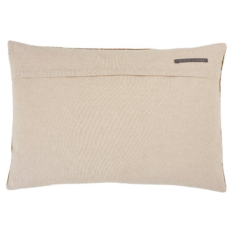 Floretta Embroidered Cotton Throw Pillow