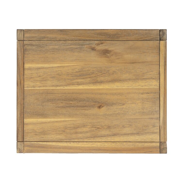 Elin Natural Wood 2-Drawer Nightstand