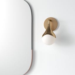 Algiers Single Frosted Dimmable Bath Sconce