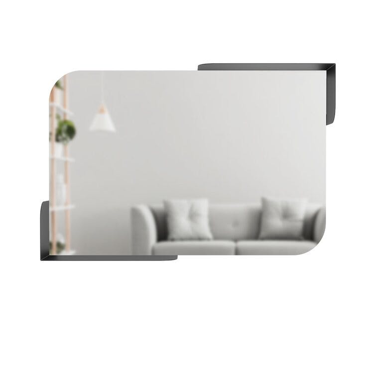 Alcove 30"x20" Rectangle Mirror with Shelves