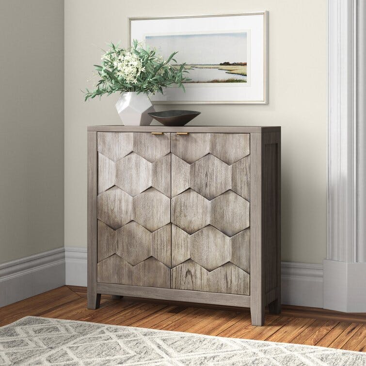 Blancheville Solid Wood Storage Cabinet