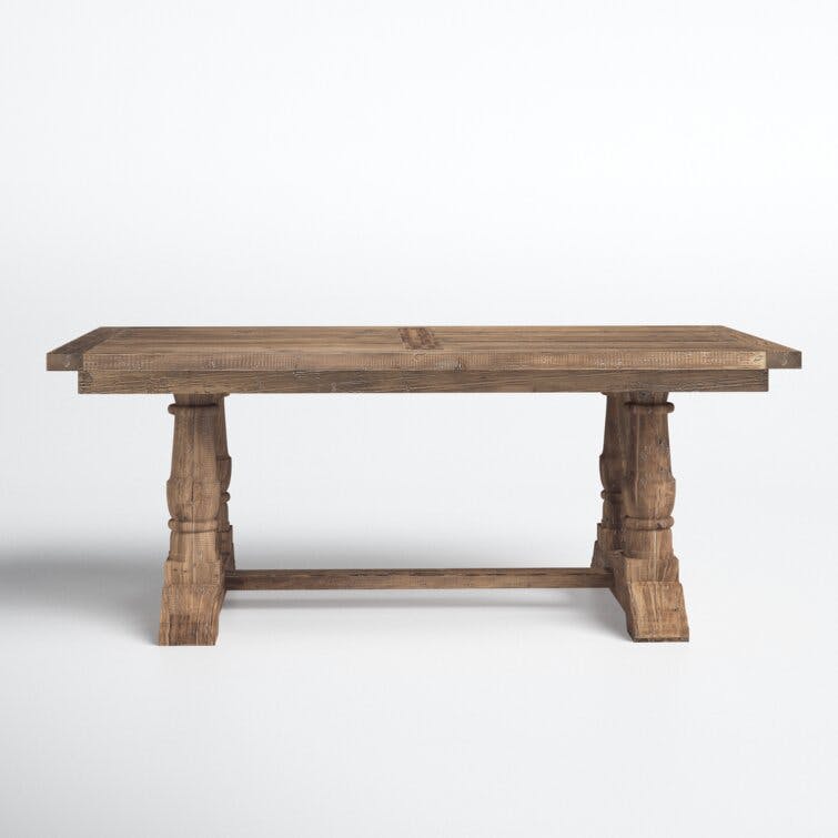 Raleigh 76"W Reclaimed Fir Stone Wash Dining Table
