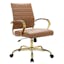 Benmar Light Brown Faux Leather Adjustable Office Chair