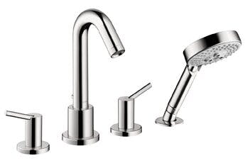 Talis S Double Handle Deck Mounted Roman Tub Faucet Trim with Handshower