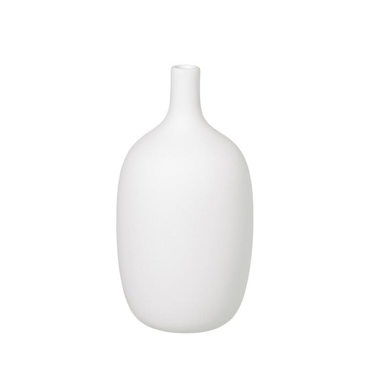 Ceola 8.3" White Ceramic Table Vase