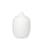 Ceola 7.3" White Ceramic Table Vase