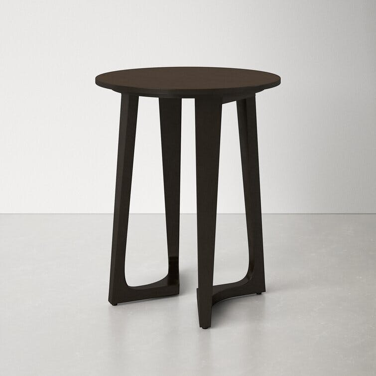 Dobbs Dark Brown Solid Wood Accent Table