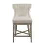 Troy Counter Height Barstool with Swivel Seat Cream
