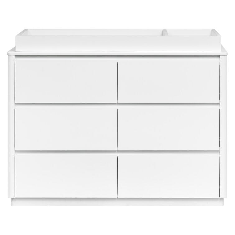 Babyletto Bento Modern Classic White Pine Wood 6-Drawer Assembled Double Dresser