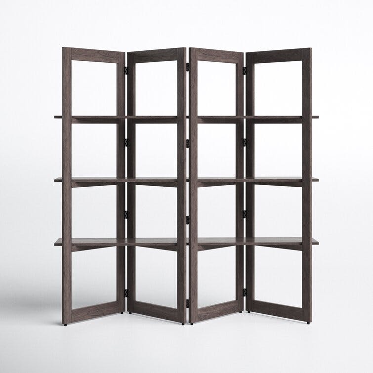 Sinclaire 78"x75" Geometric Bookcase