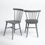Shiloh Spindle Back Solid Wood Dining Chair Set