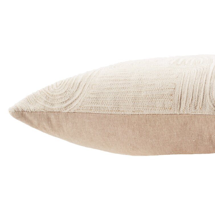 Deco Cotton Lumbar Throw Pillow