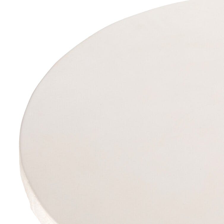 Ramos Low Round Side Table - White