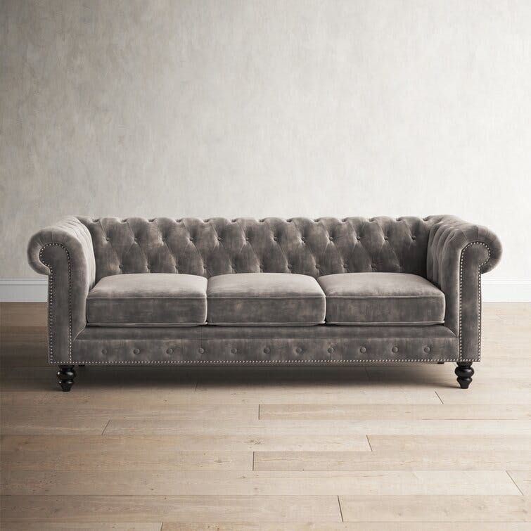 Ophelie 87'' Upholstered Chesterfield Sofa