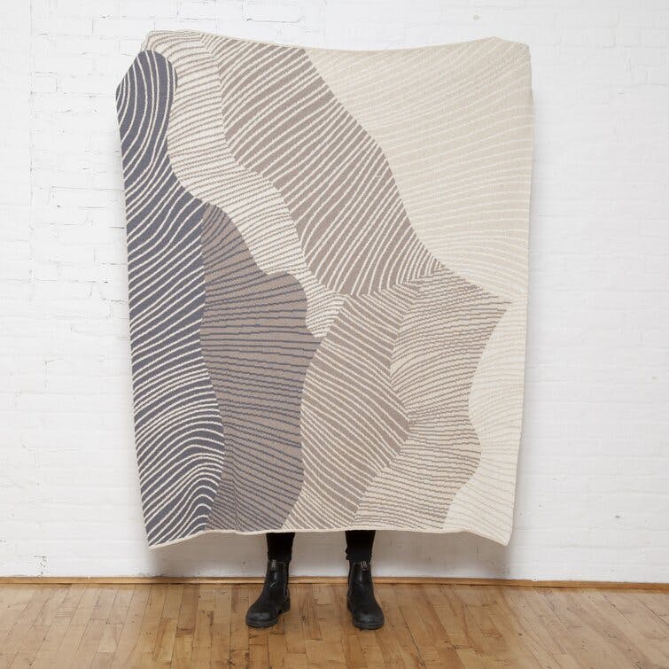 Merriott Knitted Throw Blanket By Jill Malek